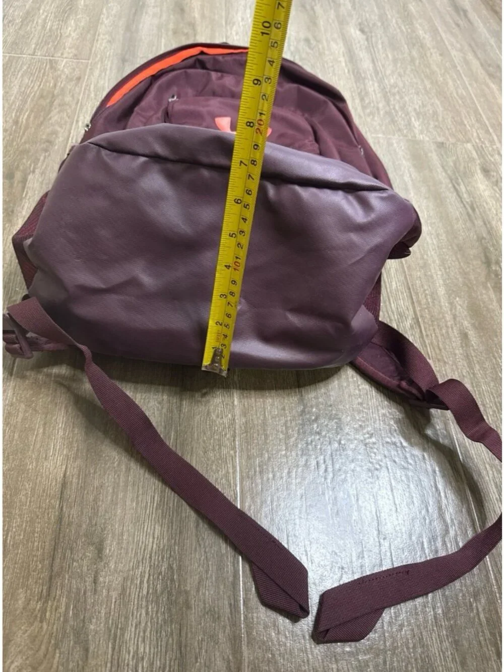 Under Armour Recruit 2.0 Backpack Maroon Orange Laptop Book Bag